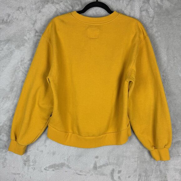 Vans X Curren X Knost Women’s Crewneck Sweater Size Large Oversized Gold Yellow - Picture 5 of 14